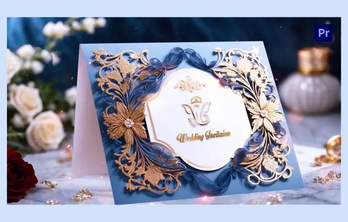 Royal Themed Indian 3D Graphics Wedding Invitation Video Display